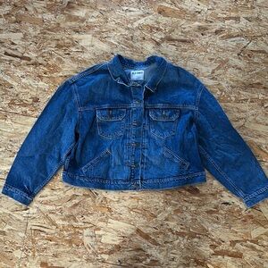 Old Navy Blue Denim Cropped Jacket - NWT